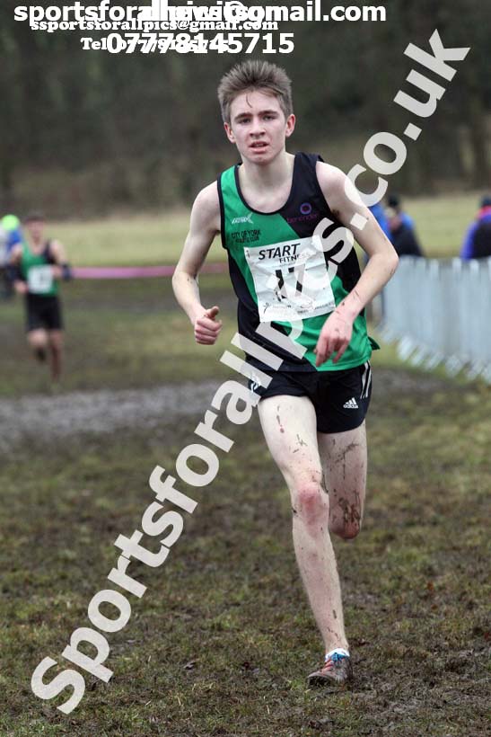 Junior men, 2018 Northern Cross Country Champs., Harewood House, Leeds. Photo: David T. Hewitson/Sports for All Pics
